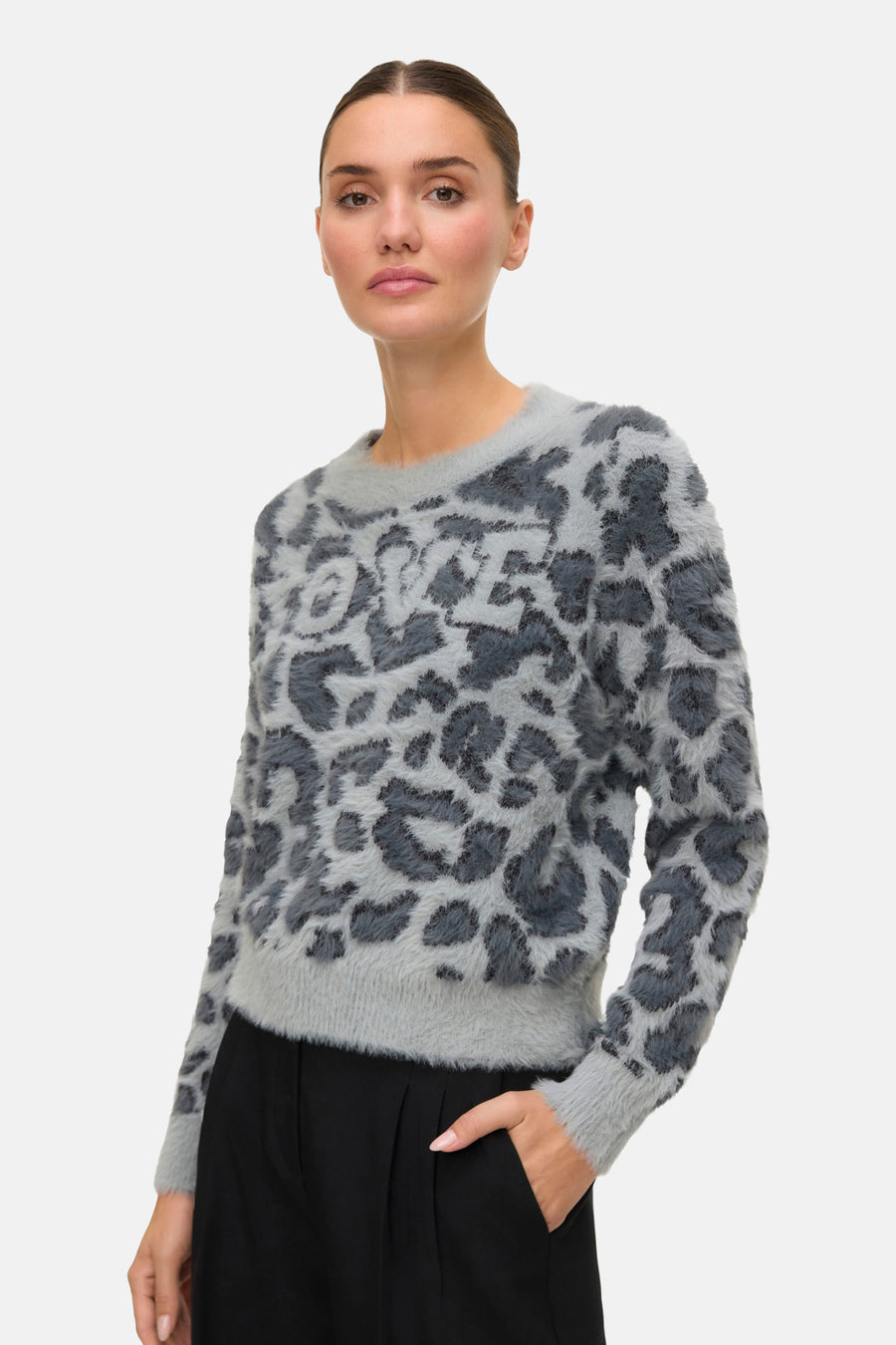 Pull à col rond - gris - VERO MODA®