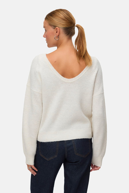 VMELLIE SHINE LS U-BACK PULLOVER BOO