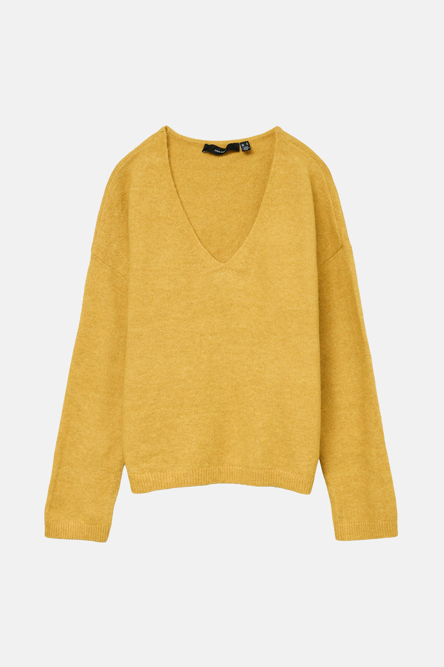 Pull à col en V - jaune - VERO MODA® - 6