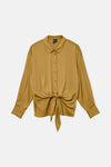 VMLEO LS SATIN KNOT SHIRT WVN EXP