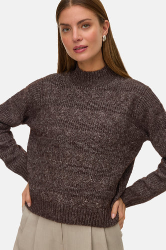 Pull à col roulé - brun - VERO MODA®