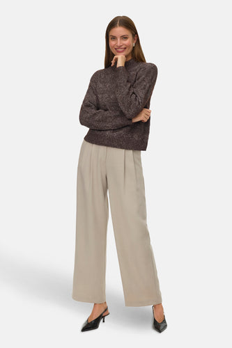 Pull à col roulé - brun - VERO MODA®