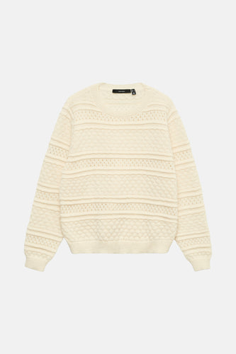 Pull à col rond - beige - VERO MODA®