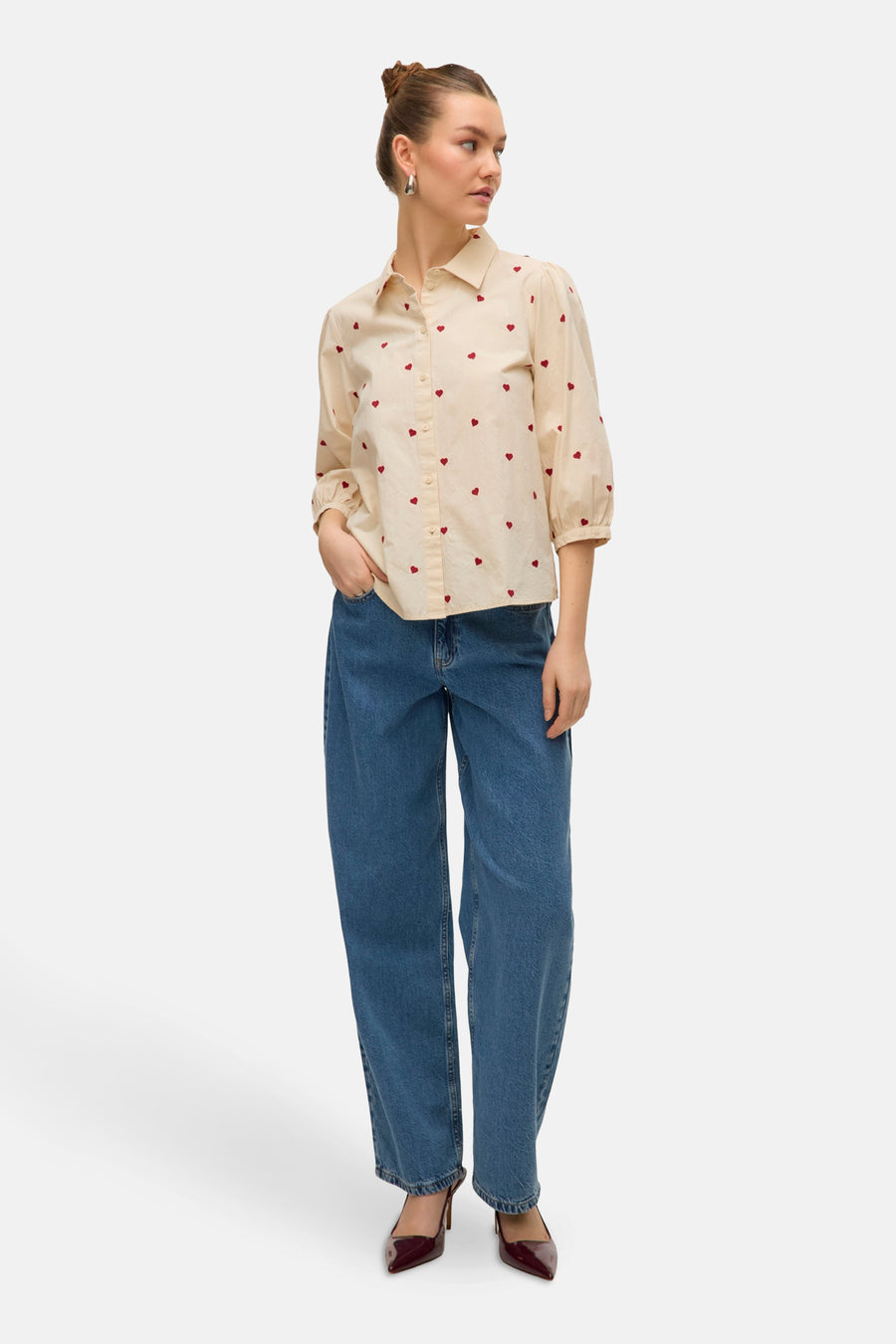 Chemise à manches courtes - beige - VERO MODA®