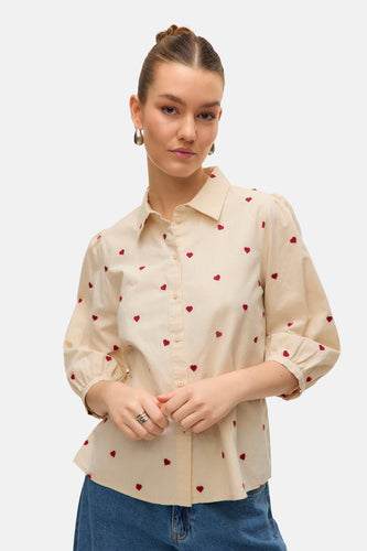 Chemise à manches courtes - beige - VERO MODA®