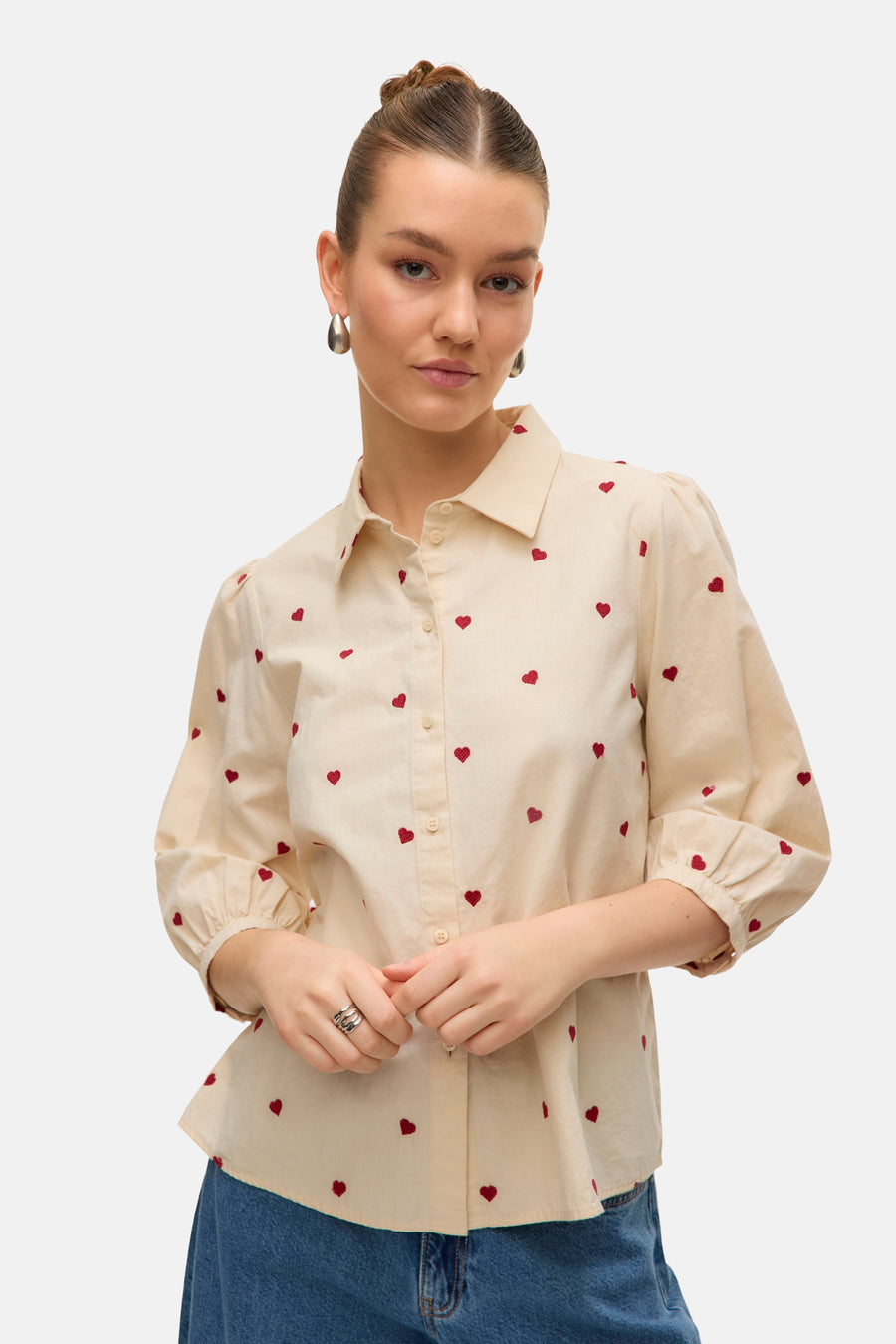 Chemise à manches courtes - beige - VERO MODA®