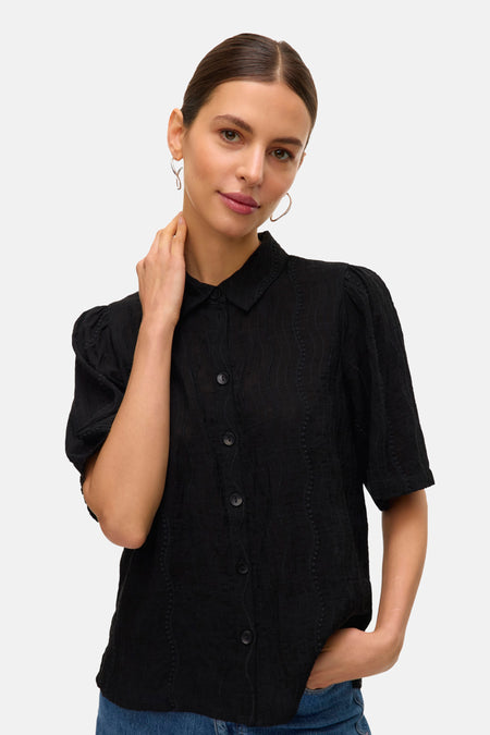 VMFABIOLA 2/4 SHIRT WVN BTQ GA
