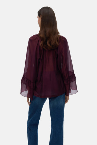 Blouse à manches longues - Bordeaux - VERO MODA® - 6