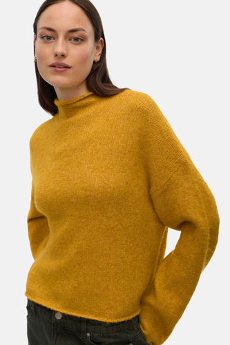 Pull à col roulé - jaune - VERO MODA®