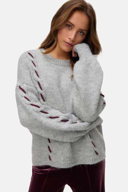 Pull col O gris - VERO MODA®