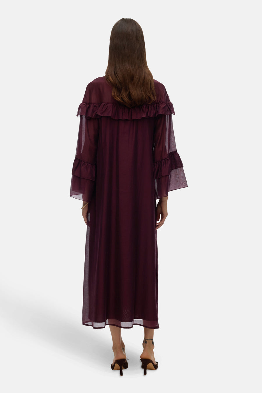 %VMJENNA 7/8 FRILL DRESS WVN GA