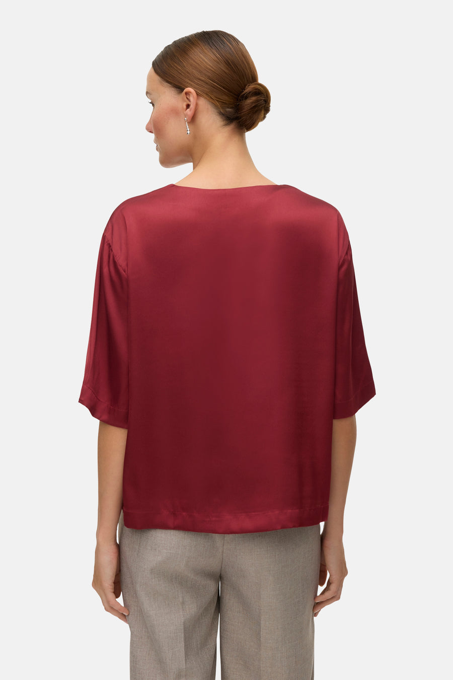 Blouse à manches courtes - rouge - VERO MODA® - 3