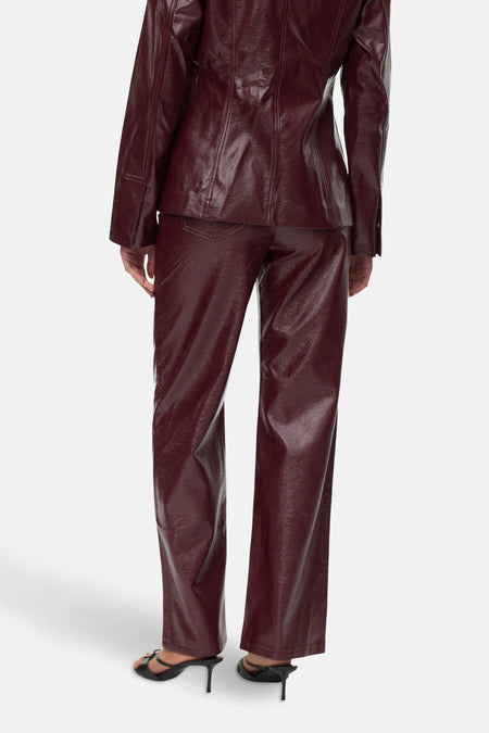 VMTESSA HR WIDE COLORED VINYL PANTS NOOS