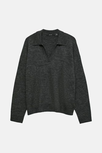 Pull à col en V - gris - VERO MODA®