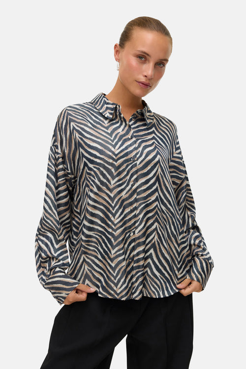 Chemise à manches longues - multicolore