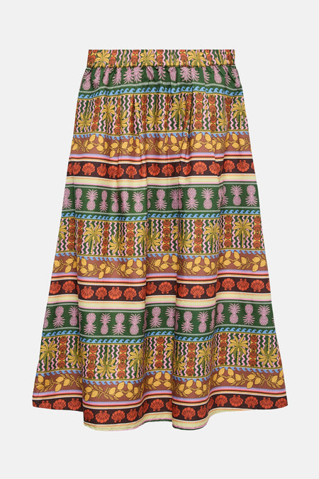 VMTRUELY TROPICAL HW 7/8 SKIRT WVN EXP