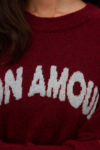 Pull à col rond - rouge - VERO MODA® - 5