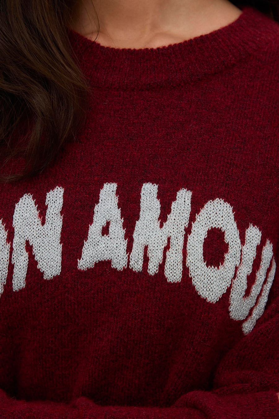 Pull à col rond - rouge - VERO MODA® - 4