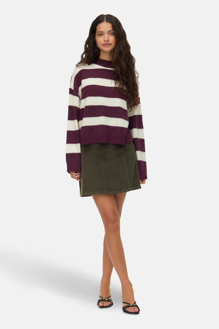 VMINEZ LS HIGHNECK SHORT PULLOVER BOO