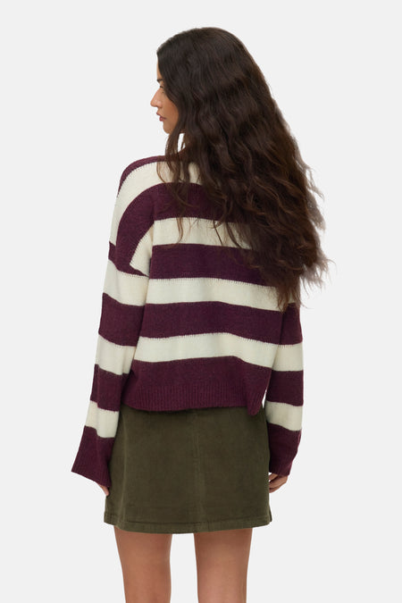 VMINEZ LS HIGHNECK SHORT PULLOVER BOO