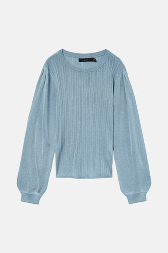 Pull à col rond - bleu - VERO MODA®