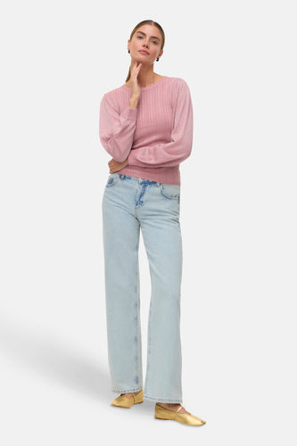 Pull à col rond - rose - VERO MODA®