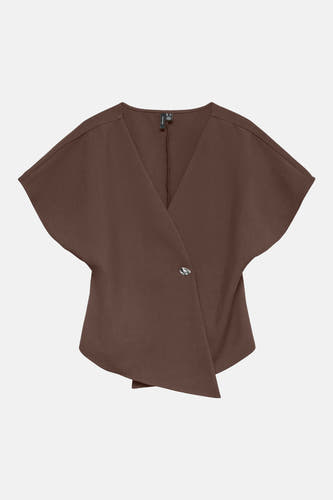 Chemisier (manches courtes) brun - VERO MODA®