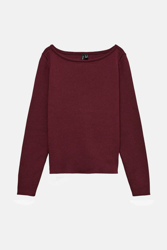 Pull à col rond - Bordeaux - VERO MODA®