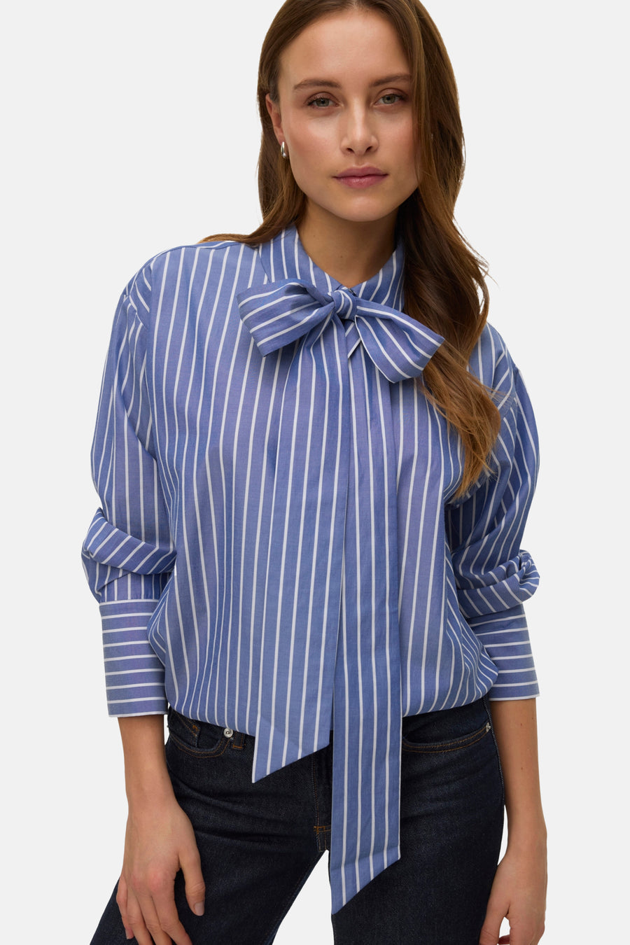 Chemise à manches longues - bleu - VERO MODA® - 1