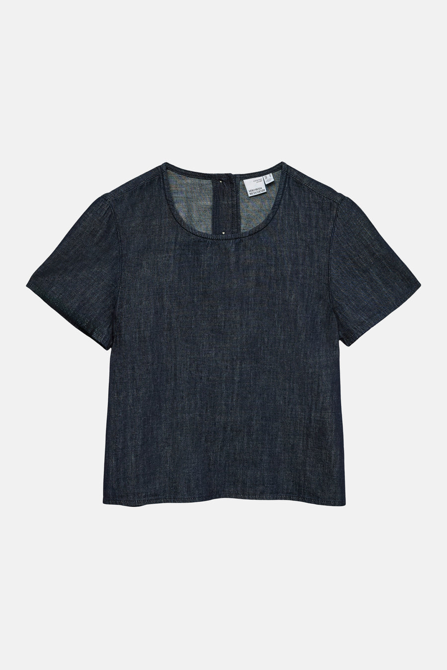 Blouse à manches courtes - dark blue denim
