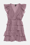 VMSABRINA SS SHORT FLOUNCE DRESS WVN EXP