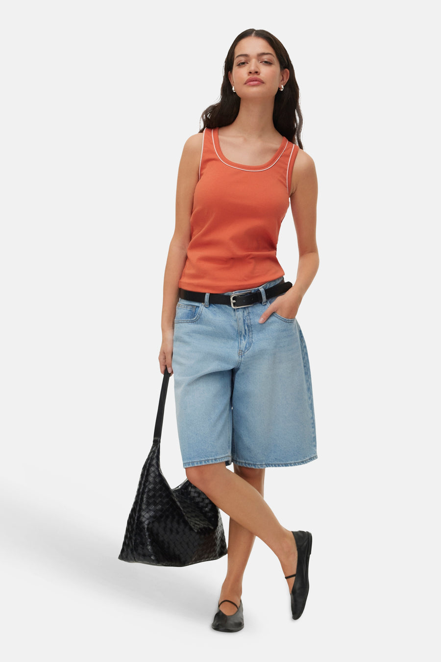 Top - orange