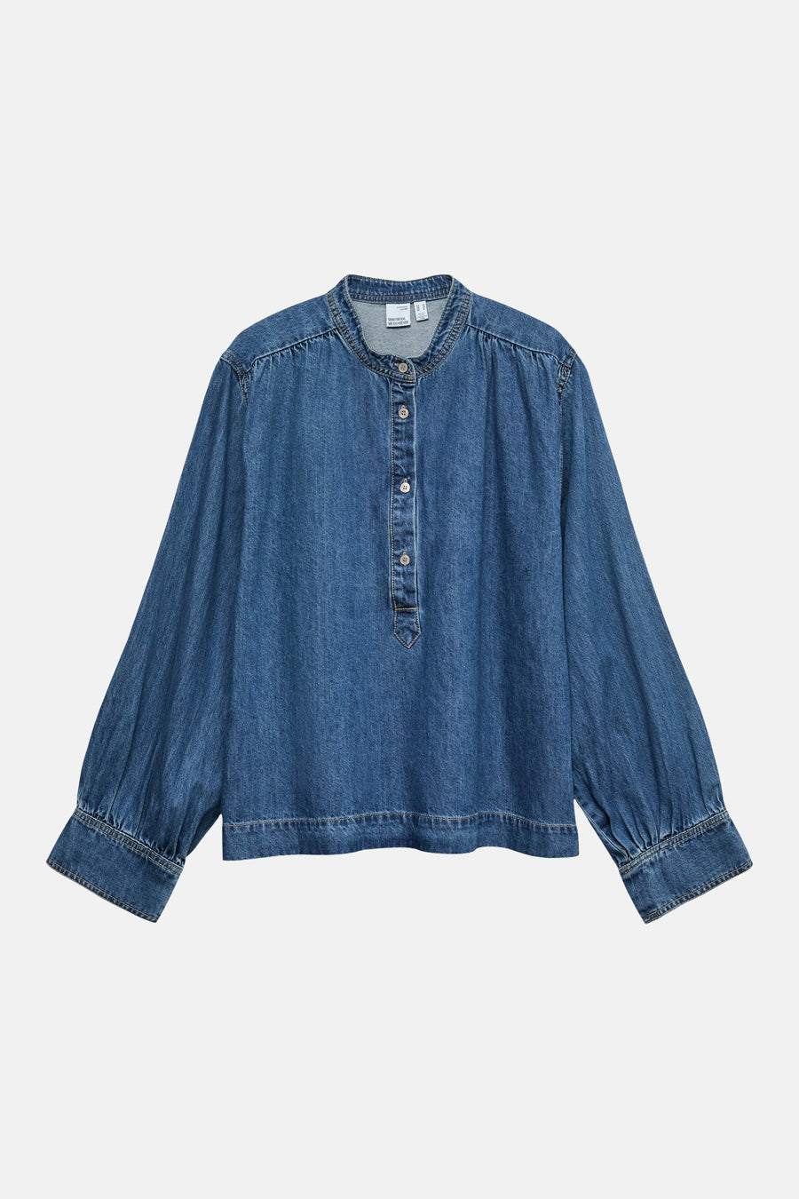 Blouse à manches longues - bleu