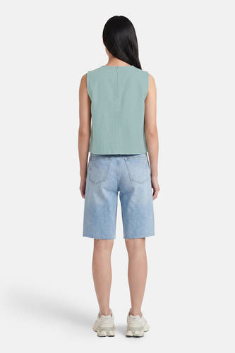 Blouse à manches courtes - vert