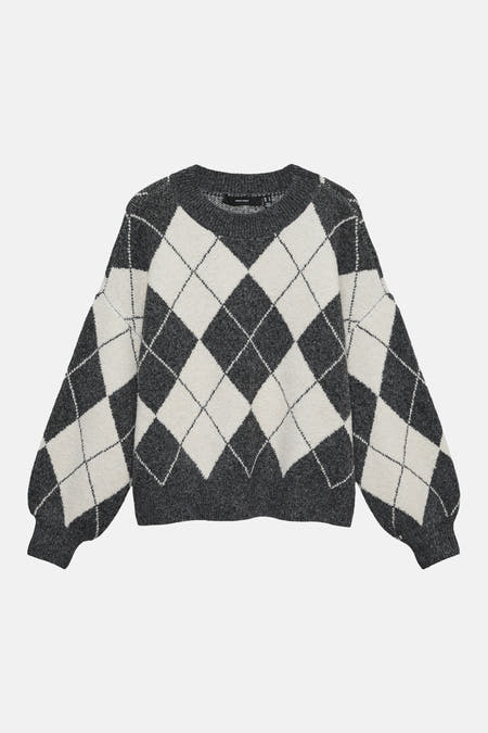 Pull col O - Dark Grey Melange