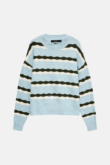Pull col O - Cashmere Blue