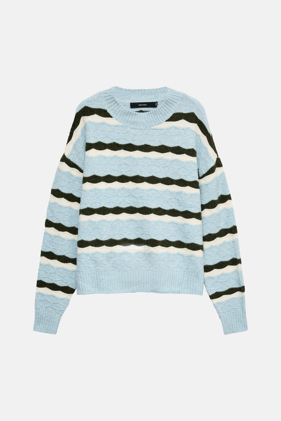 Pull col O - Cashmere Blue