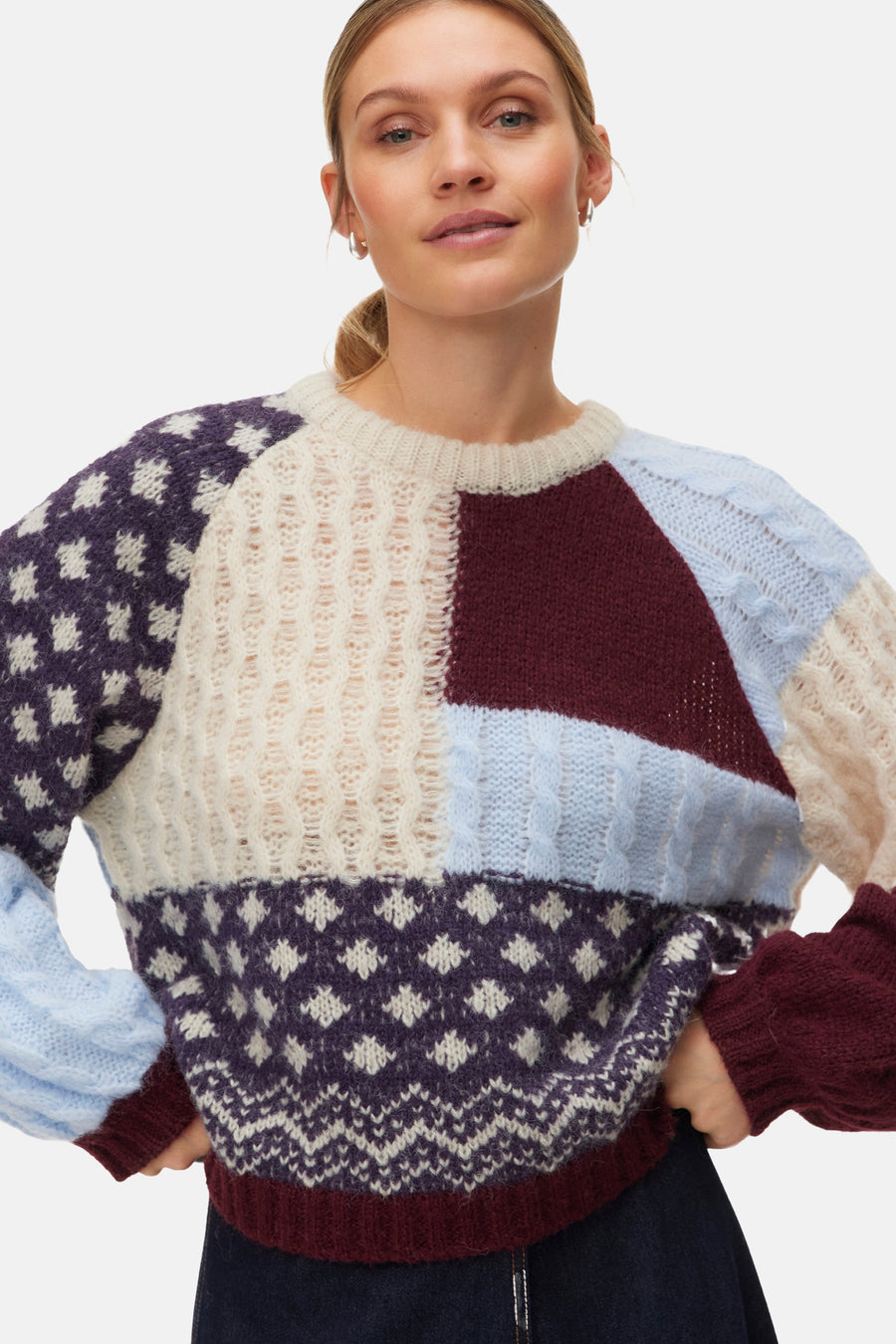 Pull col O multicolore - VERO MODA®
