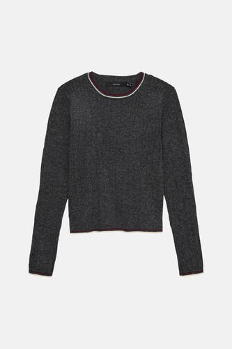 Pull col O gris - VERO MODA®