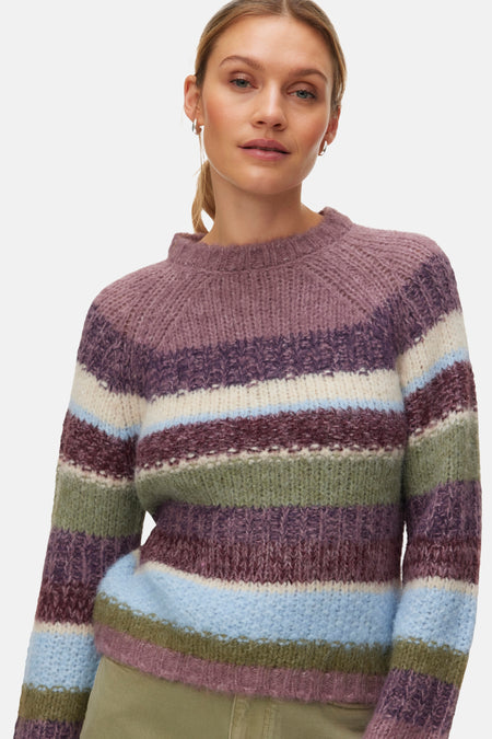 Pull col O - Cashmere Blue