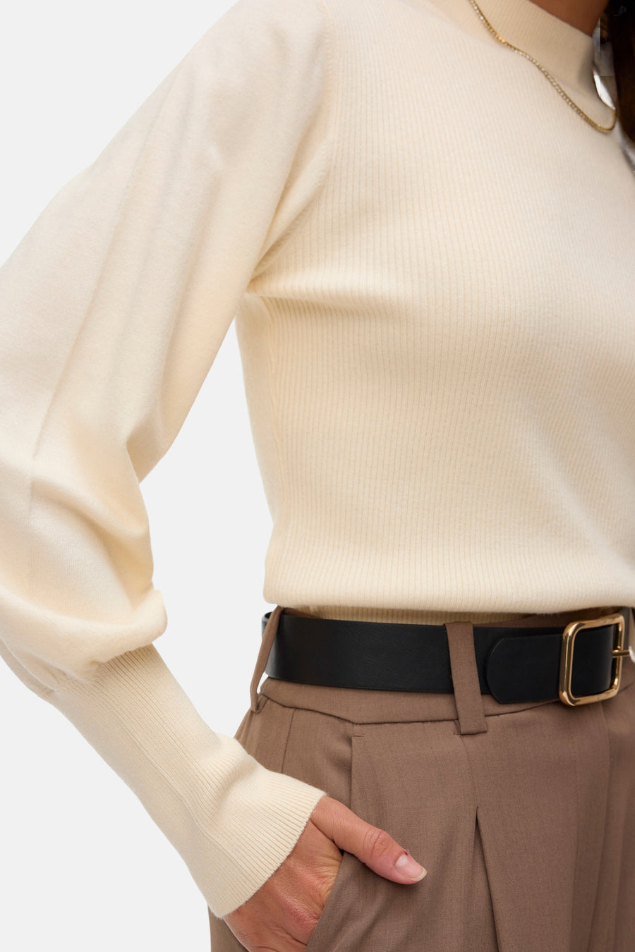 Pull col O Écru - VERO MODA®