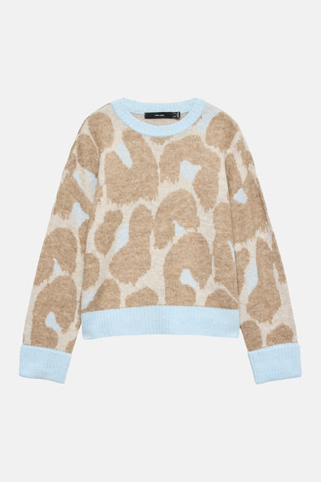 Pull col O - Cashmere Blue