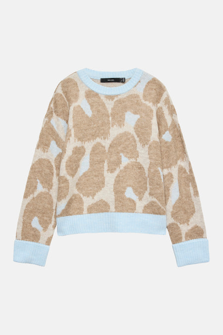 Pull col O - Cashmere Blue