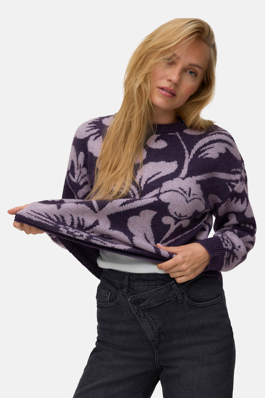Pull col O mauve - VERO MODA®