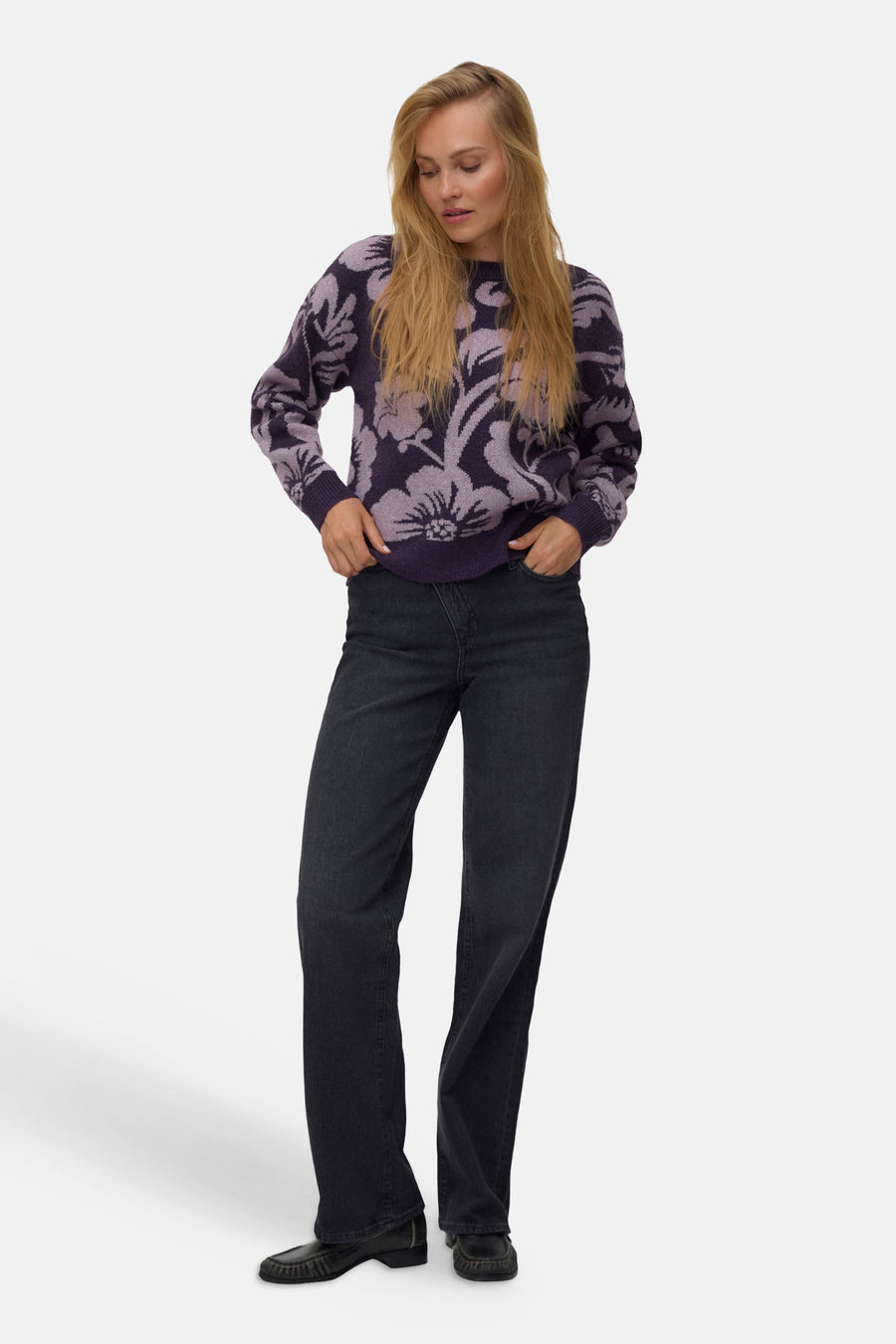 Pull col O mauve - VERO MODA®