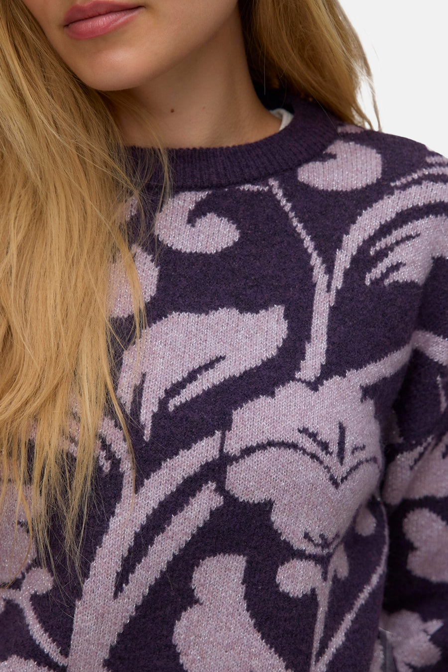 Pull col O mauve - VERO MODA®
