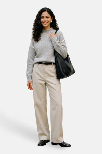Pull à col roulant - Light Grey Melange