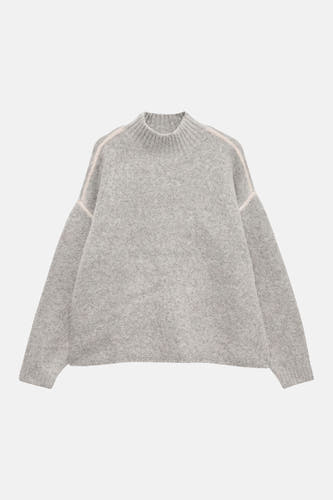Pull à col roulant - Light Grey Melange