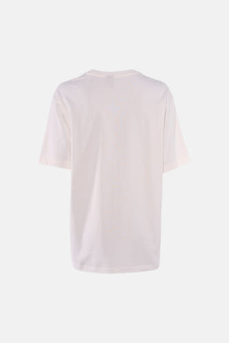 T-shirt blanc à manches courtes de VERO MODA, col rond simple et coupe droite sur un fond blanc.