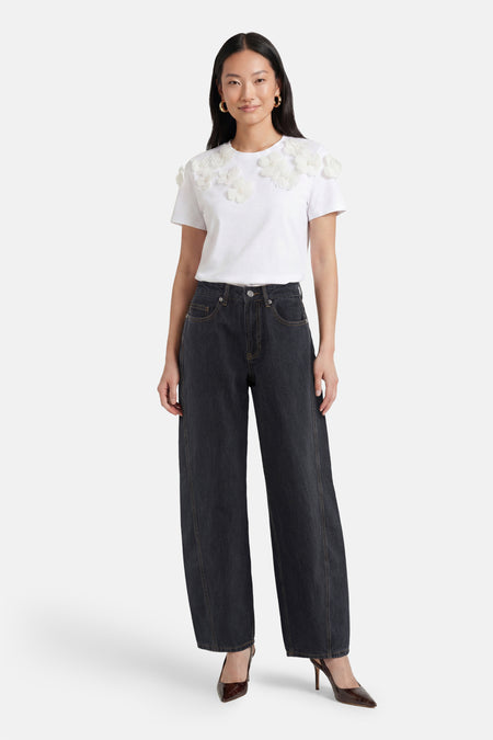 ZOE - dark grey denim